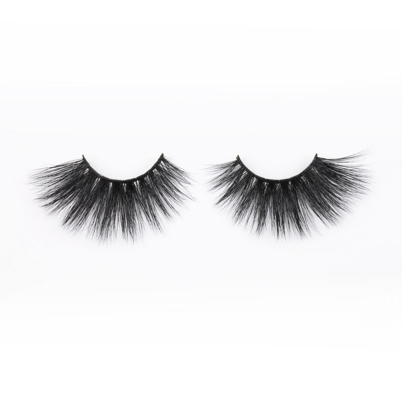 Soft and Lightweight 25mm Real Mink Fur Strip Lashes with Private Box Fashion False Eyelashes in 2020 YY121